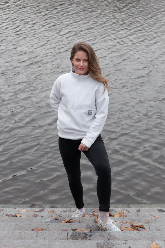 Fleecka - Bílá
